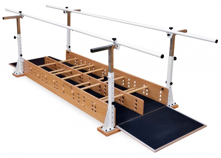Parallel bars with track